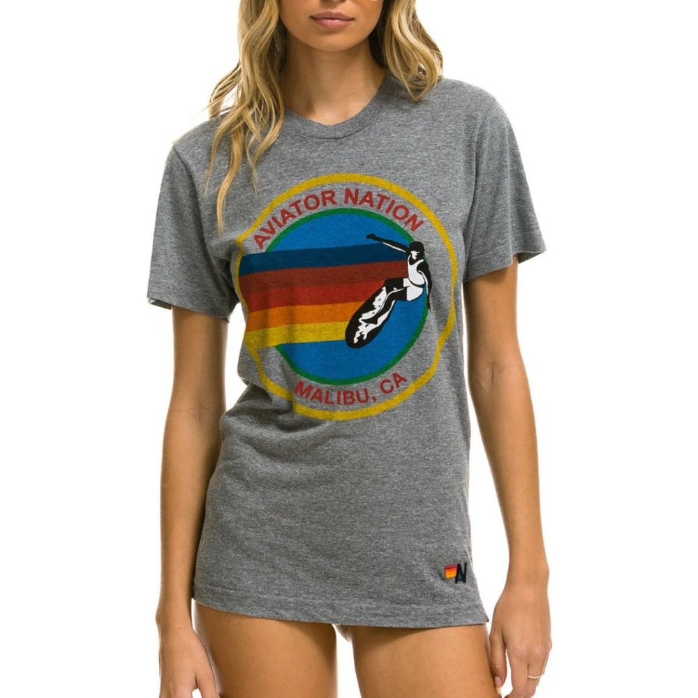 Aviator nation Graphic T-Shirt with Colorful Logo